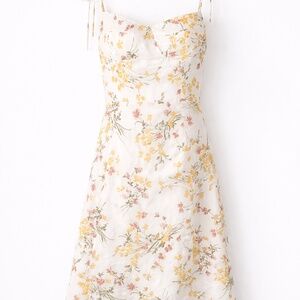 Reformation Inspired Floral Tie-Strap Midi Dress – Size M running small